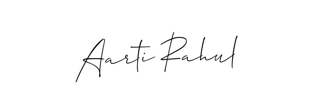 This is the best signature style for the Aarti Rahul name. Also you like these signature font (Allison_Script). Mix name signature. Aarti Rahul signature style 2 images and pictures png