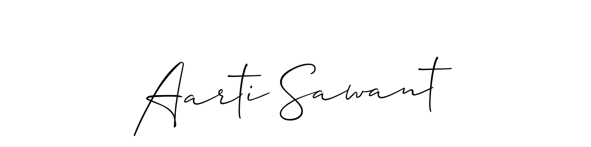 Create a beautiful signature design for name Aarti Sawant. With this signature (Allison_Script) fonts, you can make a handwritten signature for free. Aarti Sawant signature style 2 images and pictures png