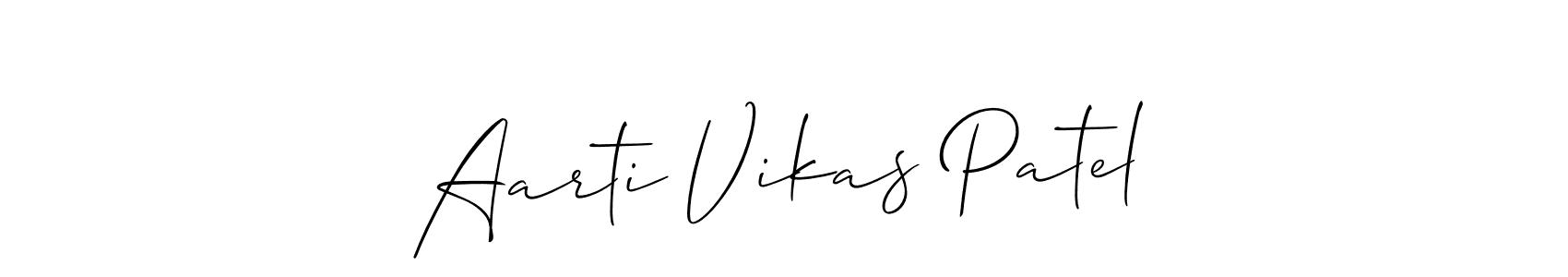 How to Draw Aarti Vikas Patel signature style? Allison_Script is a latest design signature styles for name Aarti Vikas Patel. Aarti Vikas Patel signature style 2 images and pictures png