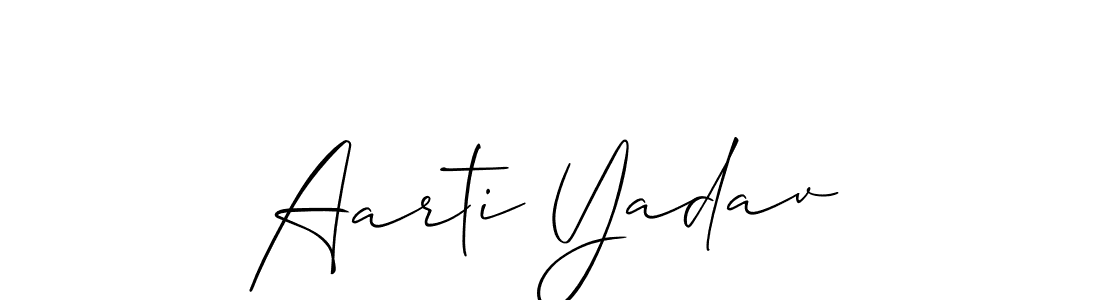 You should practise on your own different ways (Allison_Script) to write your name (Aarti Yadav) in signature. don't let someone else do it for you. Aarti Yadav signature style 2 images and pictures png