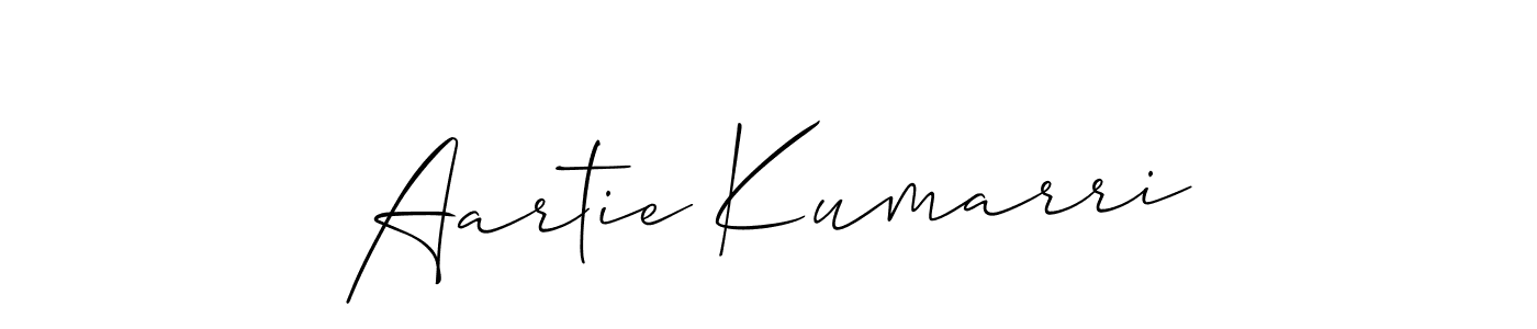 Make a beautiful signature design for name Aartie Kumarri. Use this online signature maker to create a handwritten signature for free. Aartie Kumarri signature style 2 images and pictures png