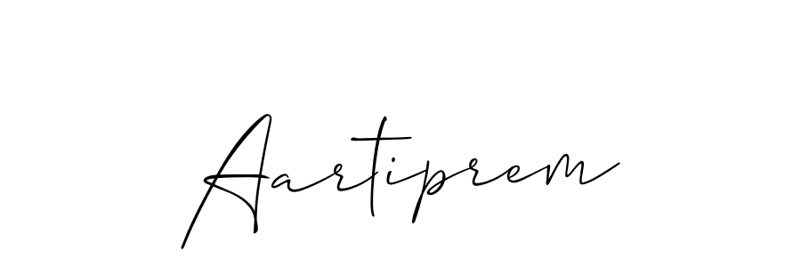 How to make Aartiprem name signature. Use Allison_Script style for creating short signs online. This is the latest handwritten sign. Aartiprem signature style 2 images and pictures png
