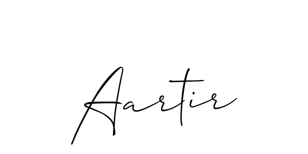 You should practise on your own different ways (Allison_Script) to write your name (Aartir) in signature. don't let someone else do it for you. Aartir signature style 2 images and pictures png