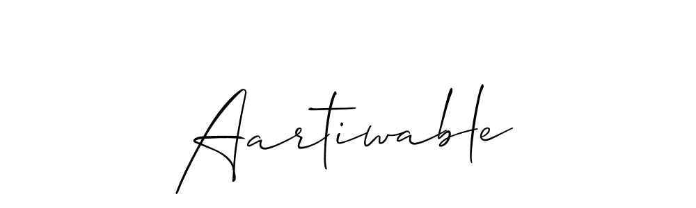 Also You can easily find your signature by using the search form. We will create Aartiwable name handwritten signature images for you free of cost using Allison_Script sign style. Aartiwable signature style 2 images and pictures png