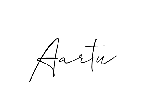 Make a short Aartu signature style. Manage your documents anywhere anytime using Allison_Script. Create and add eSignatures, submit forms, share and send files easily. Aartu signature style 2 images and pictures png