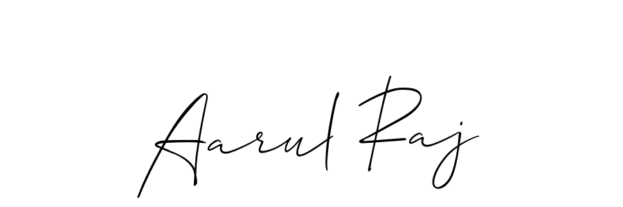 Make a short Aarul Raj signature style. Manage your documents anywhere anytime using Allison_Script. Create and add eSignatures, submit forms, share and send files easily. Aarul Raj signature style 2 images and pictures png