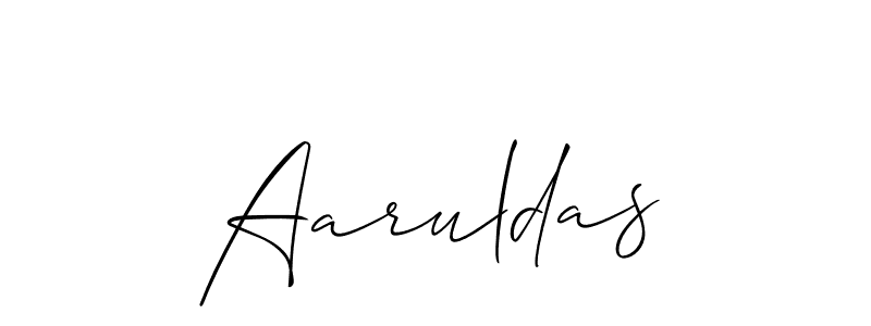 Also we have Aaruldas name is the best signature style. Create professional handwritten signature collection using Allison_Script autograph style. Aaruldas signature style 2 images and pictures png