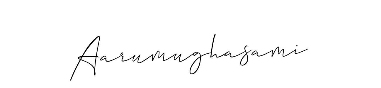 Design your own signature with our free online signature maker. With this signature software, you can create a handwritten (Allison_Script) signature for name Aarumughasami. Aarumughasami signature style 2 images and pictures png