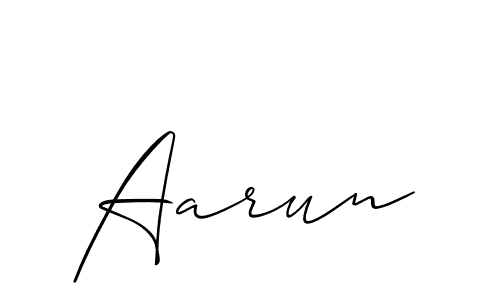 Aarun stylish signature style. Best Handwritten Sign (Allison_Script) for my name. Handwritten Signature Collection Ideas for my name Aarun. Aarun signature style 2 images and pictures png