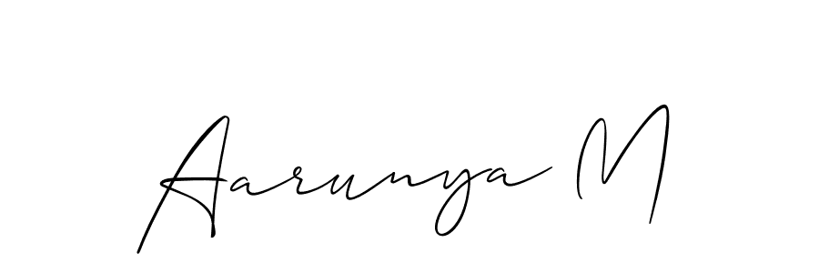 See photos of Aarunya M official signature by Spectra . Check more albums & portfolios. Read reviews & check more about Allison_Script font. Aarunya M signature style 2 images and pictures png