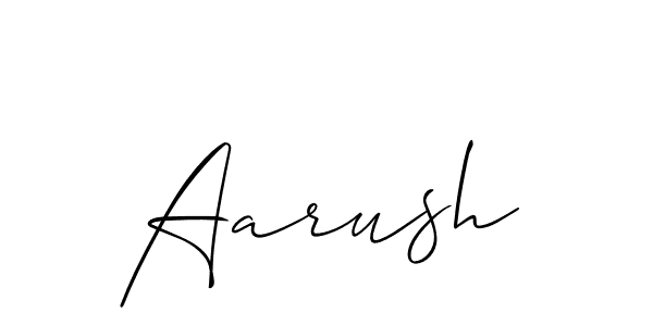 Create a beautiful signature design for name Aarush. With this signature (Allison_Script) fonts, you can make a handwritten signature for free. Aarush signature style 2 images and pictures png