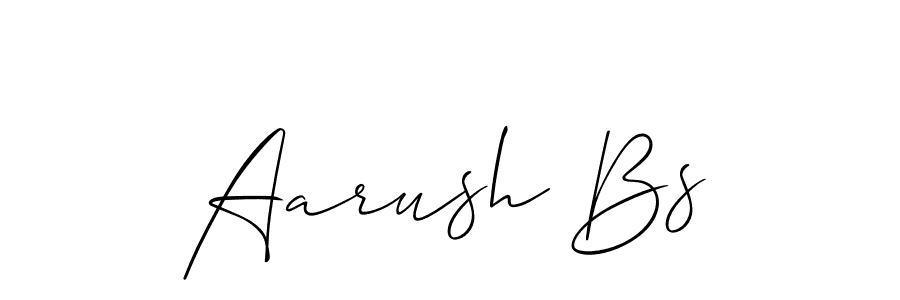 Similarly Allison_Script is the best handwritten signature design. Signature creator online .You can use it as an online autograph creator for name Aarush Bs. Aarush Bs signature style 2 images and pictures png