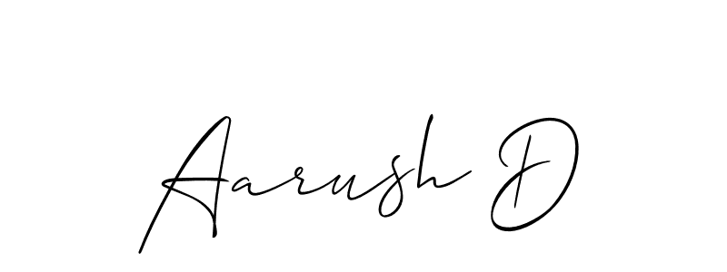 Make a short Aarush D signature style. Manage your documents anywhere anytime using Allison_Script. Create and add eSignatures, submit forms, share and send files easily. Aarush D signature style 2 images and pictures png