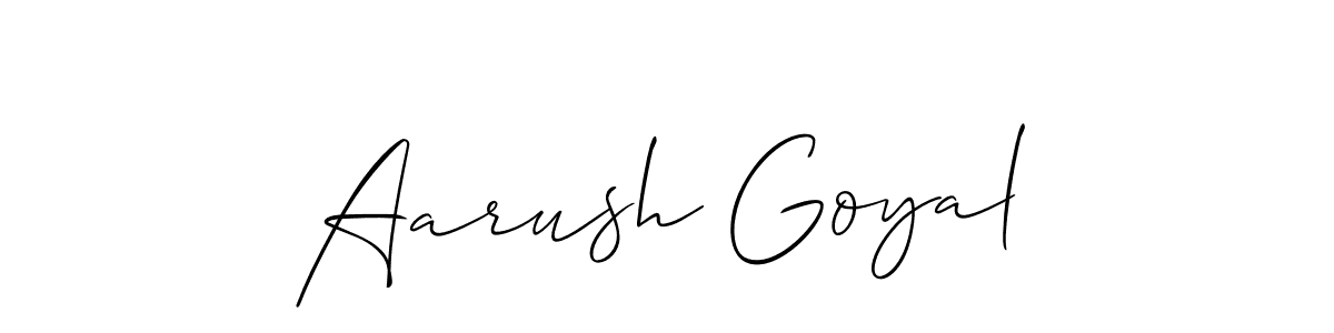 Similarly Allison_Script is the best handwritten signature design. Signature creator online .You can use it as an online autograph creator for name Aarush Goyal. Aarush Goyal signature style 2 images and pictures png