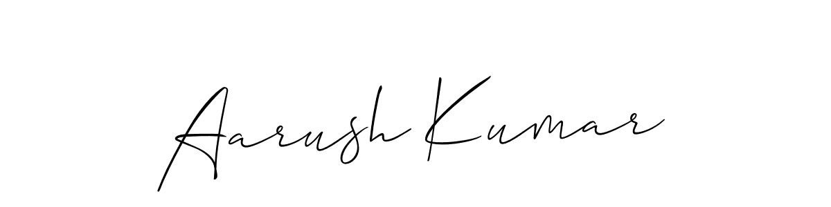 Also we have Aarush Kumar name is the best signature style. Create professional handwritten signature collection using Allison_Script autograph style. Aarush Kumar signature style 2 images and pictures png