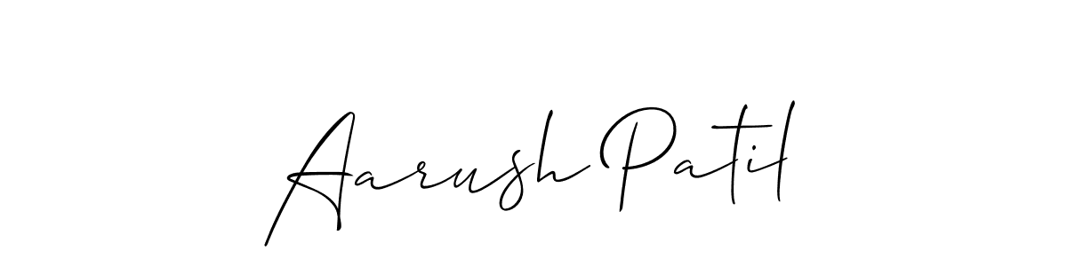 It looks lik you need a new signature style for name Aarush Patil. Design unique handwritten (Allison_Script) signature with our free signature maker in just a few clicks. Aarush Patil signature style 2 images and pictures png