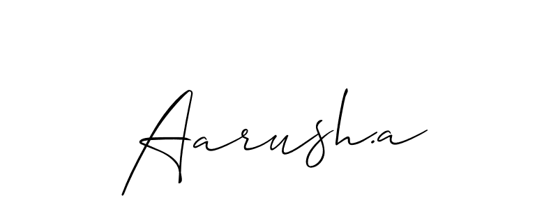 Aarush.a stylish signature style. Best Handwritten Sign (Allison_Script) for my name. Handwritten Signature Collection Ideas for my name Aarush.a. Aarush.a signature style 2 images and pictures png