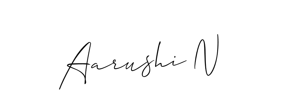 How to Draw Aarushi N signature style? Allison_Script is a latest design signature styles for name Aarushi N. Aarushi N signature style 2 images and pictures png