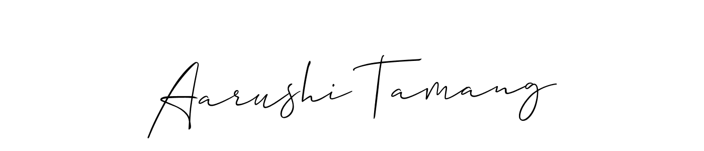 Best and Professional Signature Style for Aarushi Tamang. Allison_Script Best Signature Style Collection. Aarushi Tamang signature style 2 images and pictures png