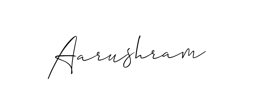 How to make Aarushram signature? Allison_Script is a professional autograph style. Create handwritten signature for Aarushram name. Aarushram signature style 2 images and pictures png