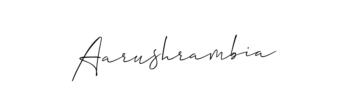Best and Professional Signature Style for Aarushrambia. Allison_Script Best Signature Style Collection. Aarushrambia signature style 2 images and pictures png