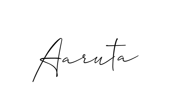 Similarly Allison_Script is the best handwritten signature design. Signature creator online .You can use it as an online autograph creator for name Aaruta. Aaruta signature style 2 images and pictures png