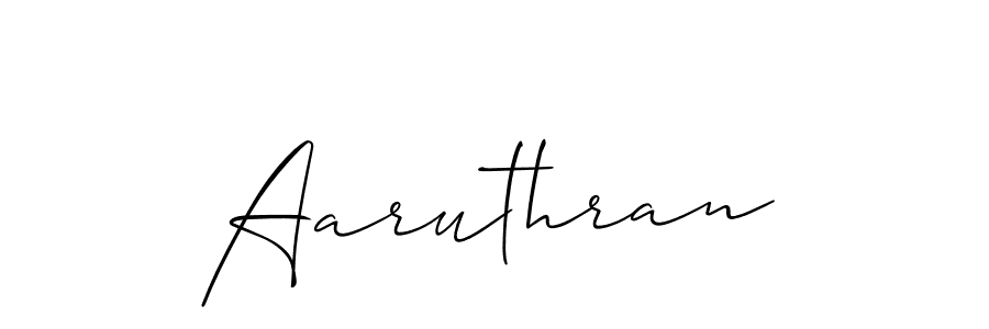 It looks lik you need a new signature style for name Aaruthran. Design unique handwritten (Allison_Script) signature with our free signature maker in just a few clicks. Aaruthran signature style 2 images and pictures png