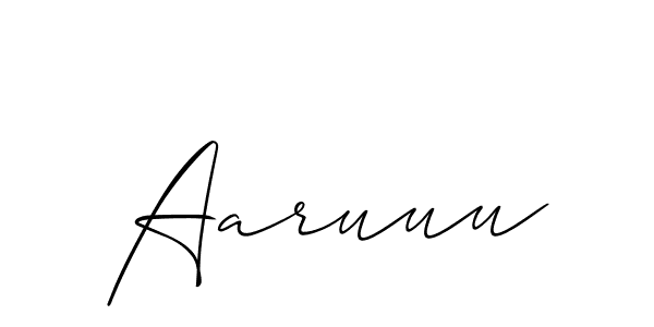 Make a beautiful signature design for name Aaruuu. Use this online signature maker to create a handwritten signature for free. Aaruuu signature style 2 images and pictures png