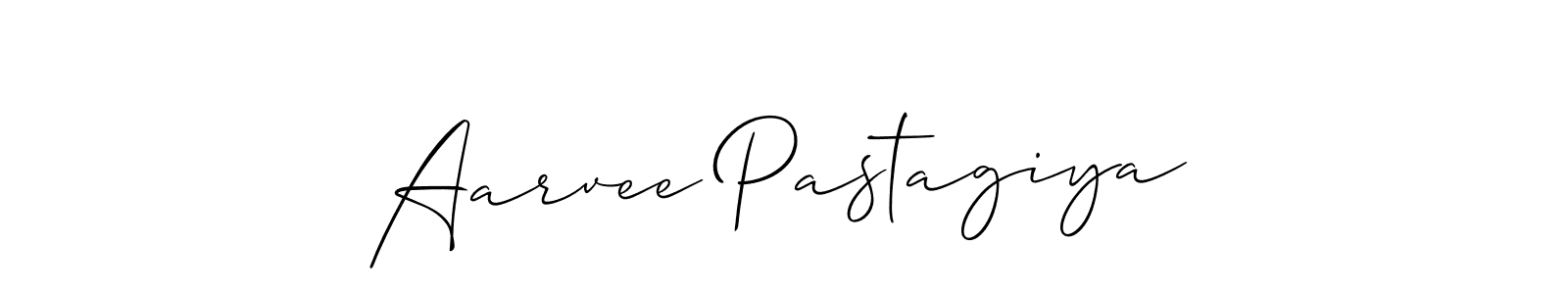 Use a signature maker to create a handwritten signature online. With this signature software, you can design (Allison_Script) your own signature for name Aarvee Pastagiya. Aarvee Pastagiya signature style 2 images and pictures png