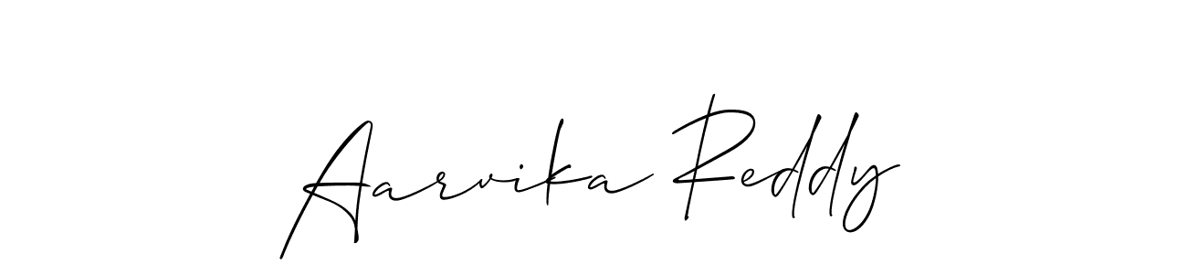You should practise on your own different ways (Allison_Script) to write your name (Aarvika Reddy) in signature. don't let someone else do it for you. Aarvika Reddy signature style 2 images and pictures png