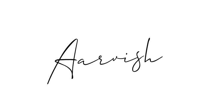 You should practise on your own different ways (Allison_Script) to write your name (Aarvish) in signature. don't let someone else do it for you. Aarvish signature style 2 images and pictures png
