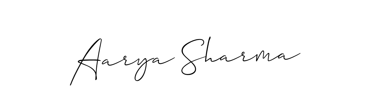 Once you've used our free online signature maker to create your best signature Allison_Script style, it's time to enjoy all of the benefits that Aarya Sharma name signing documents. Aarya Sharma signature style 2 images and pictures png