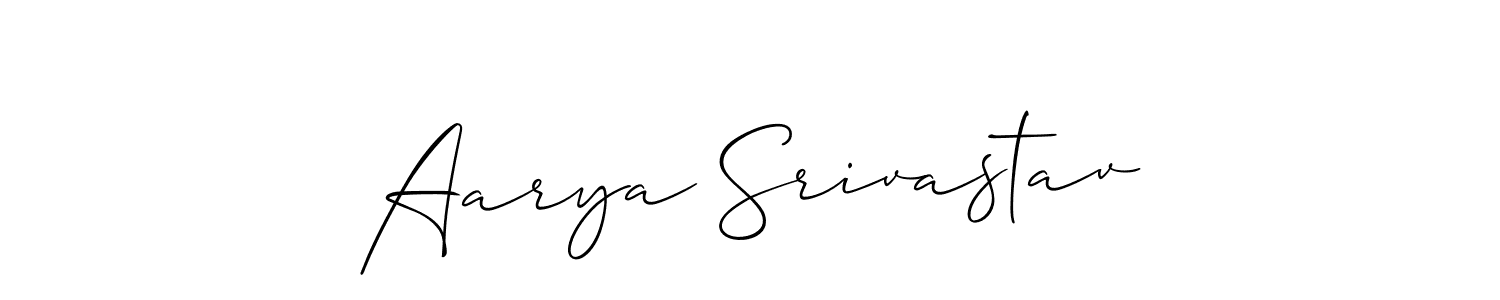 How to Draw Aarya Srivastav signature style? Allison_Script is a latest design signature styles for name Aarya Srivastav. Aarya Srivastav signature style 2 images and pictures png