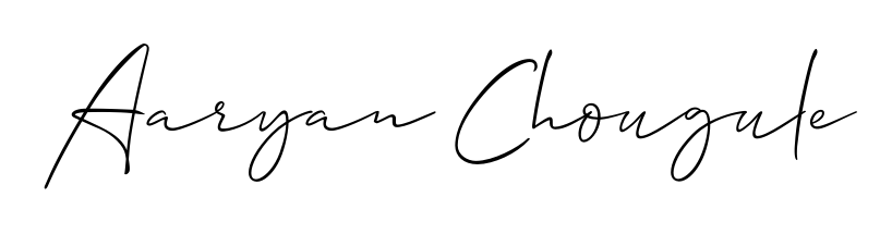 The Allison_Script font transforms the name Aaryan Chougule into an executive sign with sharp precision and distinguished character. Aaryan Chougule signature style 2 images and pictures png