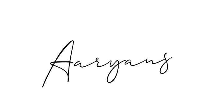 Similarly Allison_Script is the best handwritten signature design. Signature creator online .You can use it as an online autograph creator for name Aaryans. Aaryans signature style 2 images and pictures png