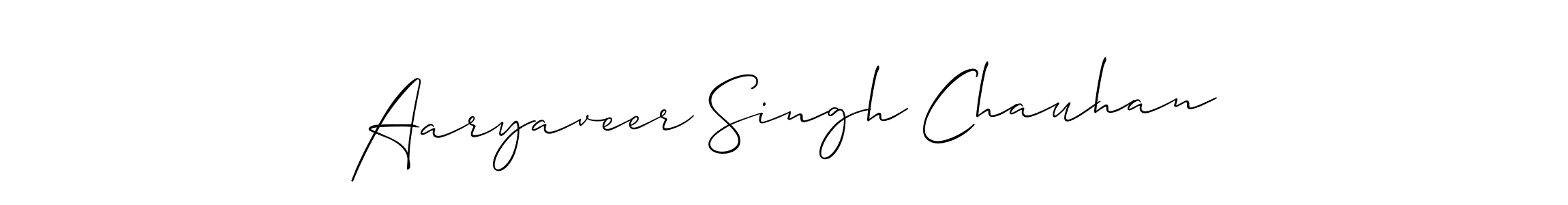 Make a beautiful signature design for name Aaryaveer Singh Chauhan. With this signature (Allison_Script) style, you can create a handwritten signature for free. Aaryaveer Singh Chauhan signature style 2 images and pictures png