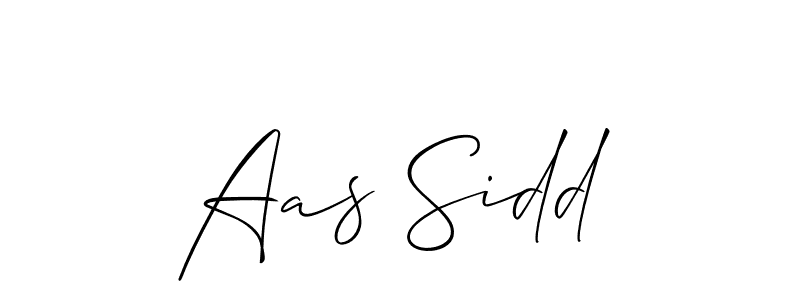 Aas Sidd stylish signature style. Best Handwritten Sign (Allison_Script) for my name. Handwritten Signature Collection Ideas for my name Aas Sidd. Aas Sidd signature style 2 images and pictures png