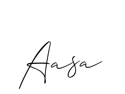 You should practise on your own different ways (Allison_Script) to write your name (Aasa) in signature. don't let someone else do it for you. Aasa signature style 2 images and pictures png