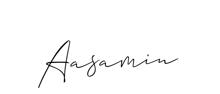 Also You can easily find your signature by using the search form. We will create Aasamin name handwritten signature images for you free of cost using Allison_Script sign style. Aasamin signature style 2 images and pictures png