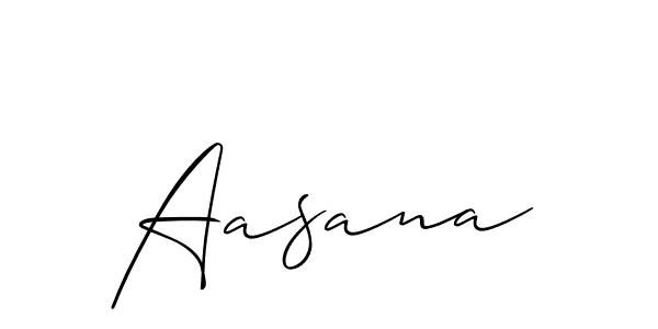 Aasana stylish signature style. Best Handwritten Sign (Allison_Script) for my name. Handwritten Signature Collection Ideas for my name Aasana. Aasana signature style 2 images and pictures png