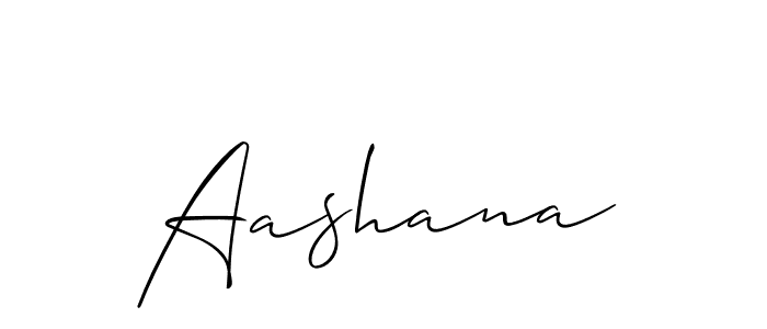 Similarly Allison_Script is the best handwritten signature design. Signature creator online .You can use it as an online autograph creator for name Aashana. Aashana signature style 2 images and pictures png