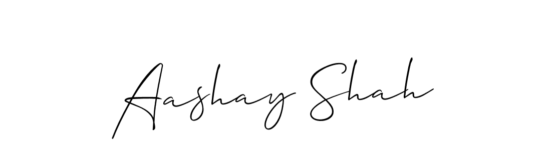 Aashay Shah stylish signature style. Best Handwritten Sign (Allison_Script) for my name. Handwritten Signature Collection Ideas for my name Aashay Shah. Aashay Shah signature style 2 images and pictures png