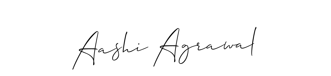 Use a signature maker to create a handwritten signature online. With this signature software, you can design (Allison_Script) your own signature for name Aashi Agrawal. Aashi Agrawal signature style 2 images and pictures png