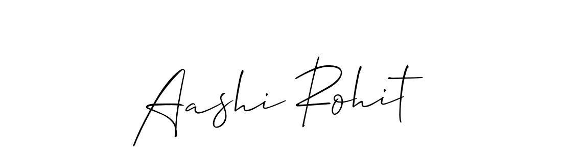 How to make Aashi Rohit signature? Allison_Script is a professional autograph style. Create handwritten signature for Aashi Rohit name. Aashi Rohit signature style 2 images and pictures png