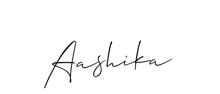 if you are searching for the best signature style for your name Aashika. so please give up your signature search. here we have designed multiple signature styles  using Allison_Script. Aashika signature style 2 images and pictures png