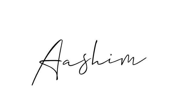 How to make Aashim signature? Allison_Script is a professional autograph style. Create handwritten signature for Aashim name. Aashim signature style 2 images and pictures png