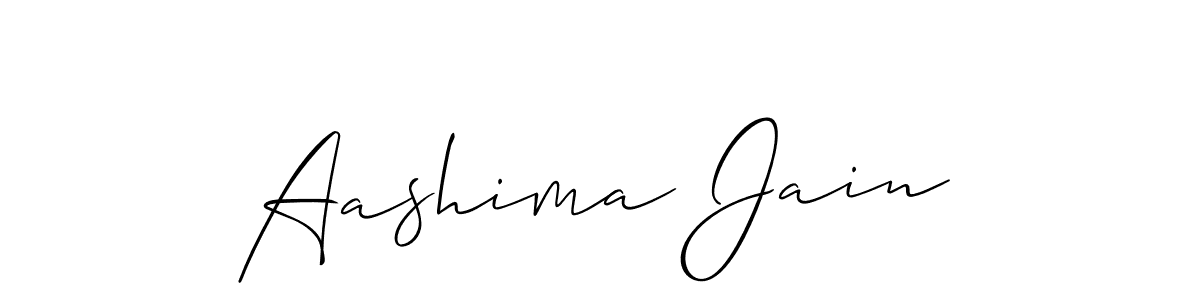 You should practise on your own different ways (Allison_Script) to write your name (Aashima Jain) in signature. don't let someone else do it for you. Aashima Jain signature style 2 images and pictures png