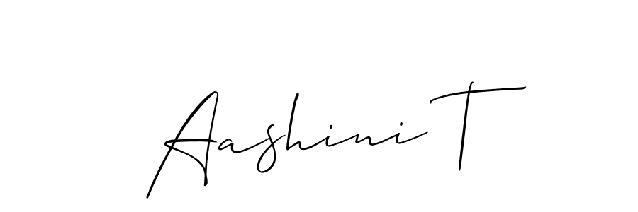 Make a beautiful signature design for name Aashini T. Use this online signature maker to create a handwritten signature for free. Aashini T signature style 2 images and pictures png