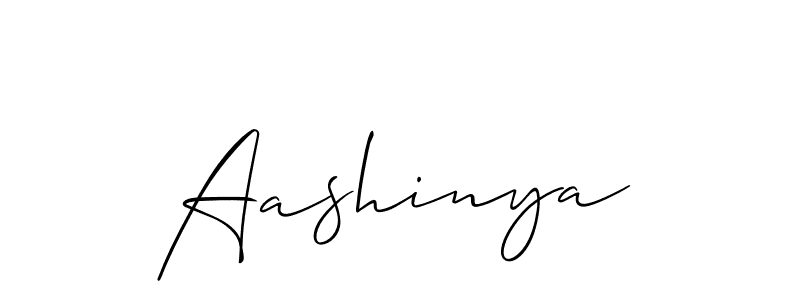 Also we have Aashinya name is the best signature style. Create professional handwritten signature collection using Allison_Script autograph style. Aashinya signature style 2 images and pictures png