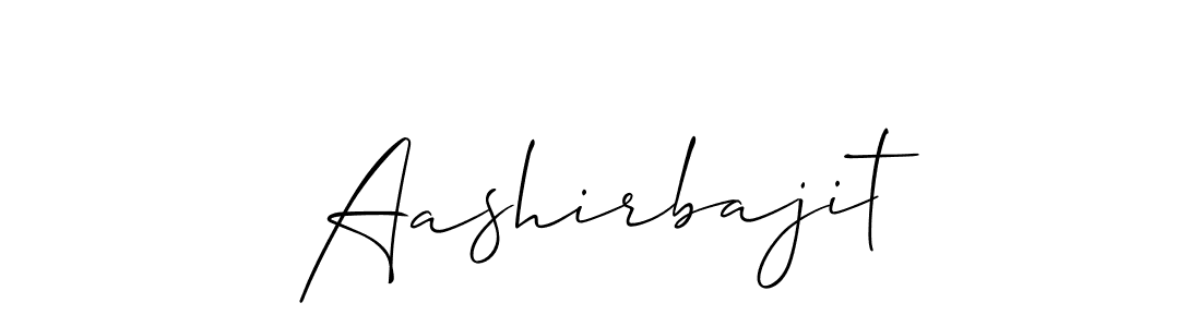 Also we have Aashirbajit name is the best signature style. Create professional handwritten signature collection using Allison_Script autograph style. Aashirbajit signature style 2 images and pictures png